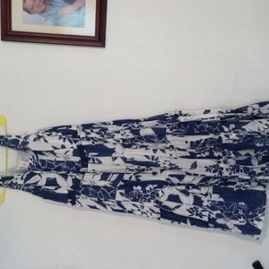 Dark blue summer dress